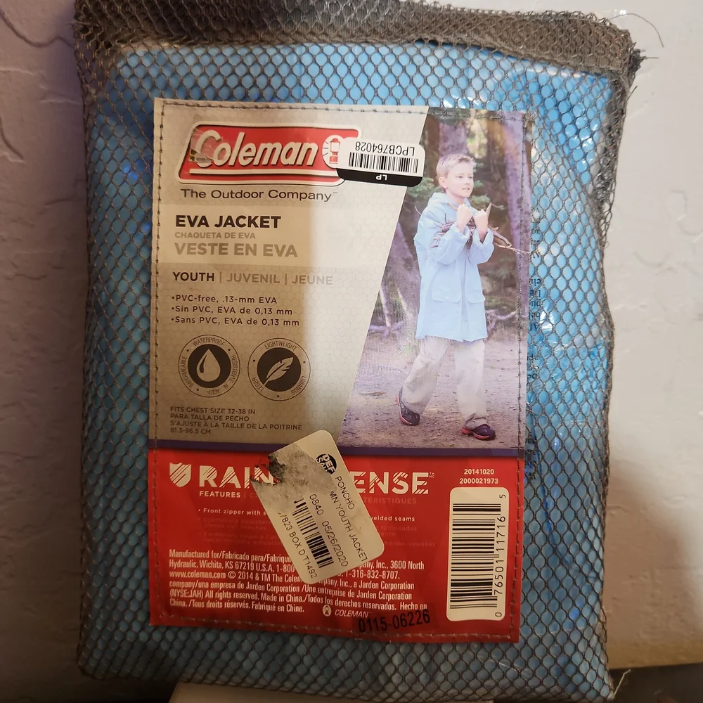COLMAN EVA Jacket Plastic Raincoat Youth